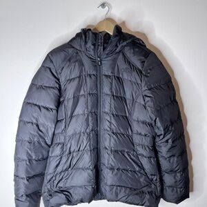 Womens the north face parka puffer down jacket size large full zip